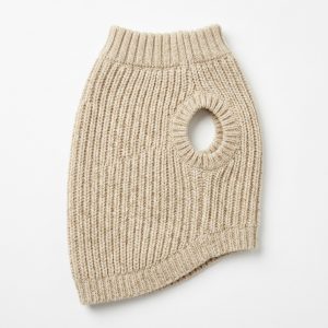 Minimalist Ribbed Knit Dog Sweater