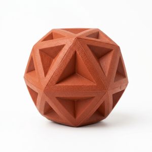 Natural Rubber Geometric Chew Toy | Durable Fetch